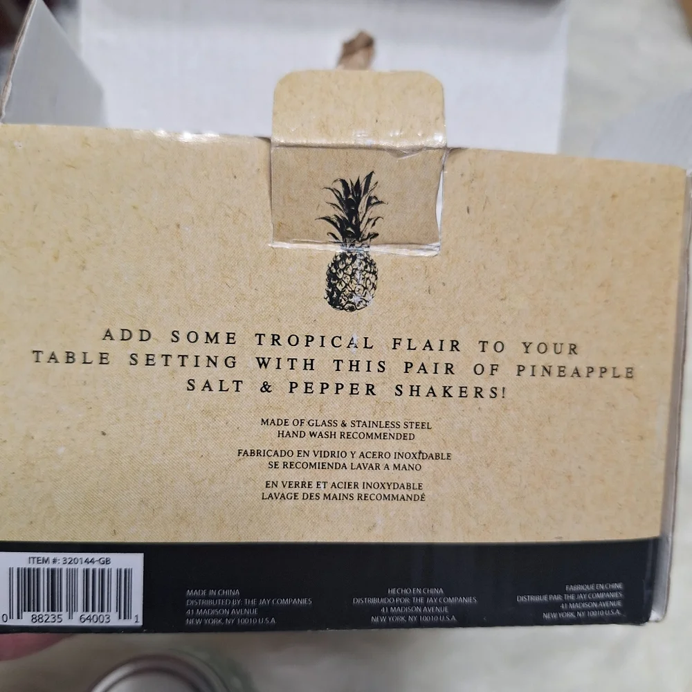 American Atelier Pineapple salt and pepper shakers
